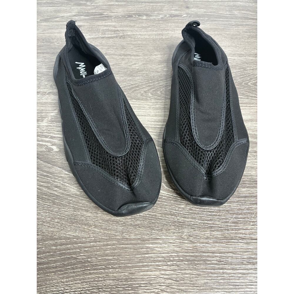 Maui and Sons Men's Black Slip On Mesh Water Shoes Size 10 Beach Cruise
